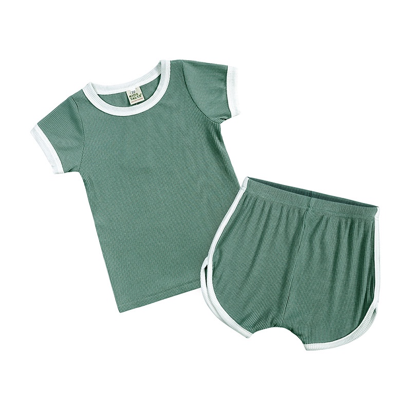 Set Đồ Mùa Hè 2 Món Gồm Áo cotton Và Quần Ngắn Cho Bé Gái 2023
