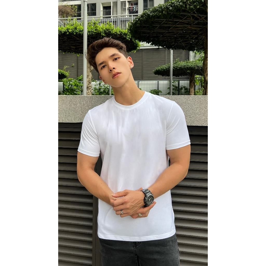 Áo thun nam Atrastino Basic 5 màu, vải Cotton cao cấp, co giãn