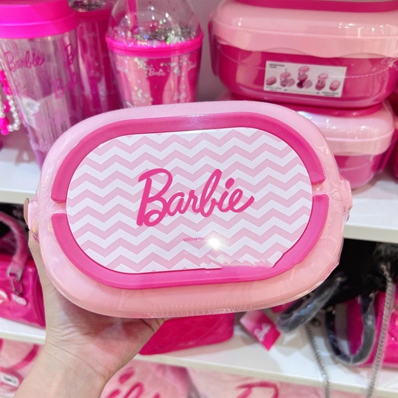 Hộp cơm miniso 1600ml Hai Lớp Có Tay Cầm Họa Tiết Hoạt Hình Có Thể Dùng Trong Lò Vi Sóng