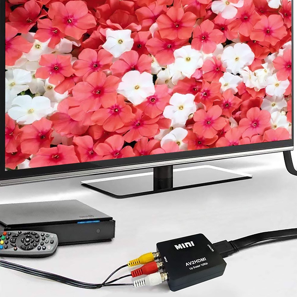 Bộ Chuyển Đổi Âm Thanh / video hd 1080p rca av Sang hdmi av2hdmi av Kèm Cáp usb