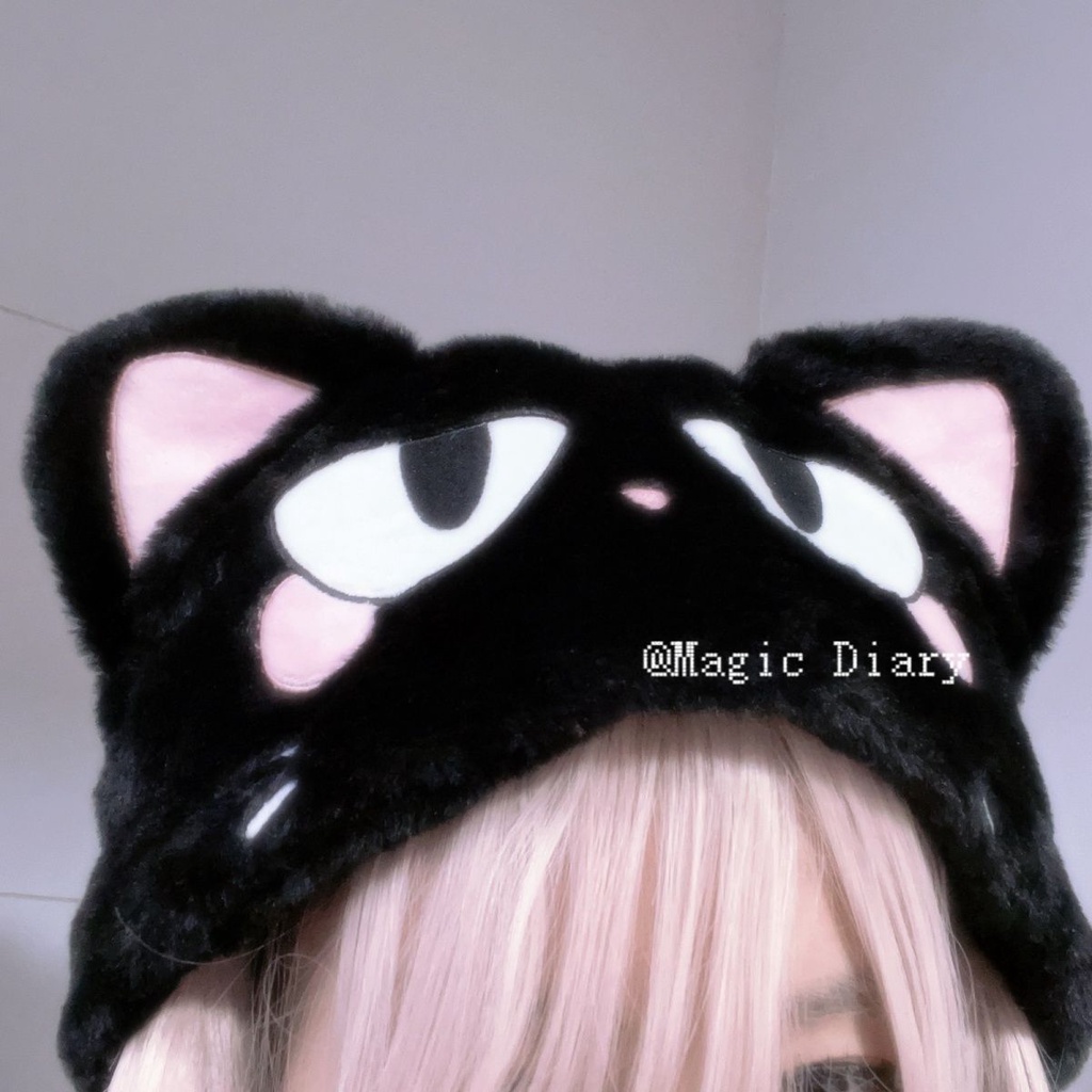 Lingneng maofu Mũ Trùm Đầu Bảo Vệ Tai Thời Trang Thu Đông Dễ Thương