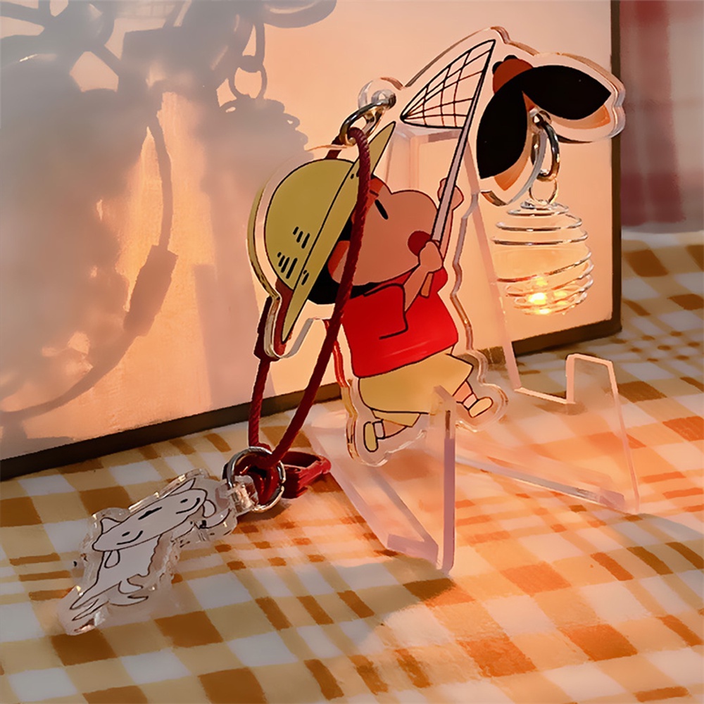 🔥Sẵn Sàng🔥Hoạt Hình Móc Khóa Hình Cậu Bé Bút Chì shin chan Phát Quang Độc Đáo