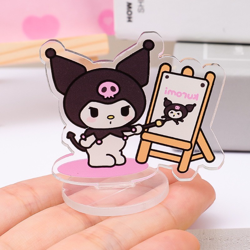 Kẹp Giấy Ghi Chú Hình sanrio kuromi mymelody cinnamoroll Sáng Tạo Vui Nhộn Bằng acrylic