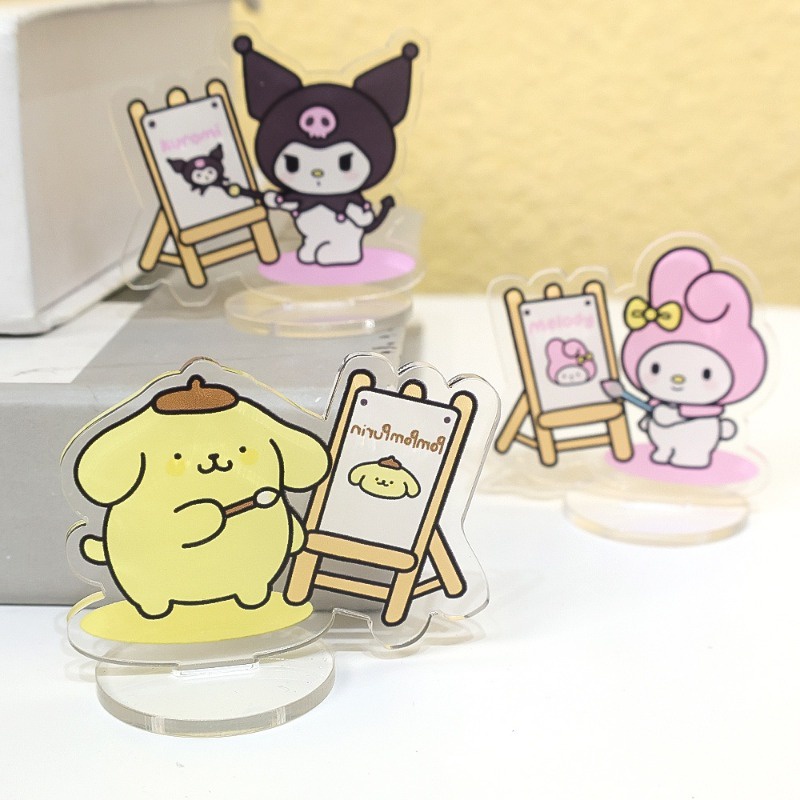 Kẹp Giấy Ghi Chú Hình sanrio kuromi mymelody cinnamoroll Sáng Tạo Vui Nhộn Bằng acrylic