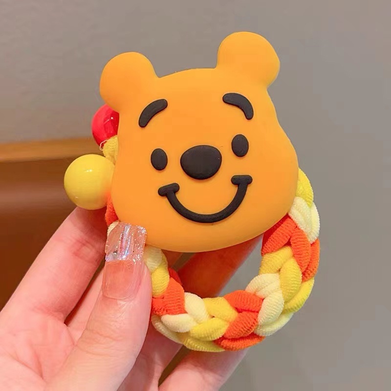 Dây Buộc Tóc Hình Gấu / Dâu Tây Hoạt Hình Phong Cách Hàn Quốc Dễ Thương Cho Bé Gái