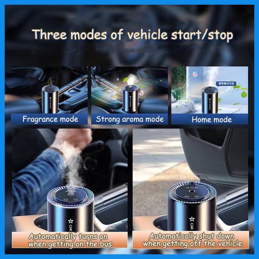 Thông Minh Máy Khuếch Tán Tinh Dầu Làm Mát Không Khí Xe Hơi Cao Cấp Có Đèn Sao alonvn