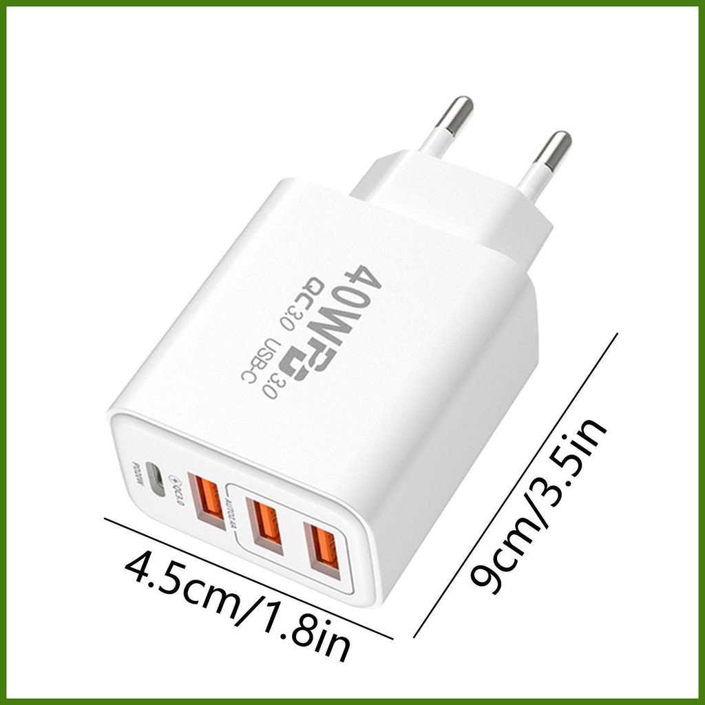 Phích Cắm Sạc Nhanh 3usb 1pd usb 40w Chuyên Dụng Cho rdavn