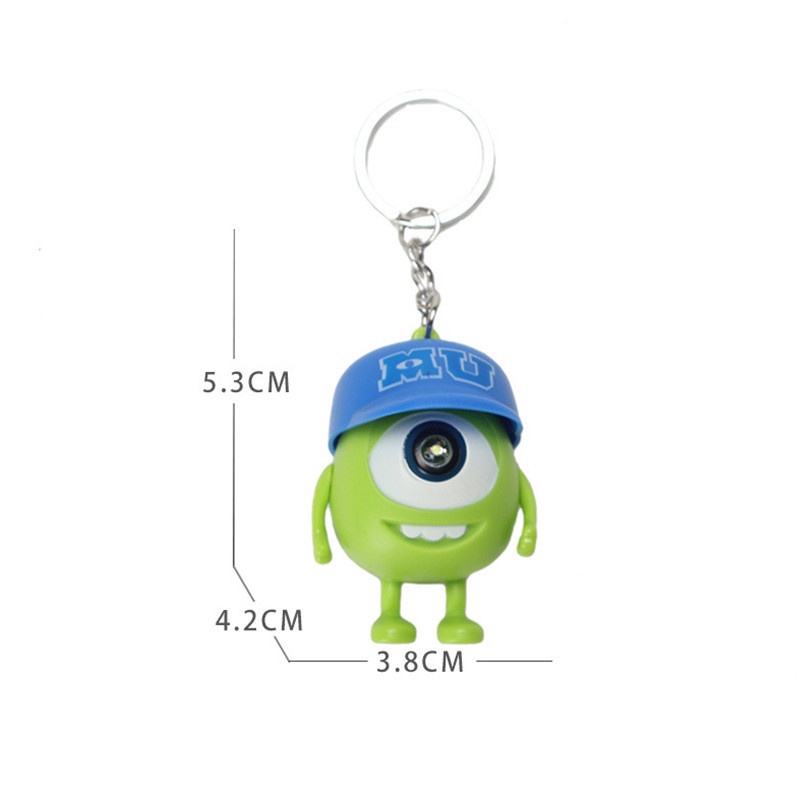 Disney Móc Khóa Hình Búp Bê mike i love you Có Đèn led Dễ Thương Mô Hình Nhân Vật Hoạt Hình q action Figure Làm Quà Tặng