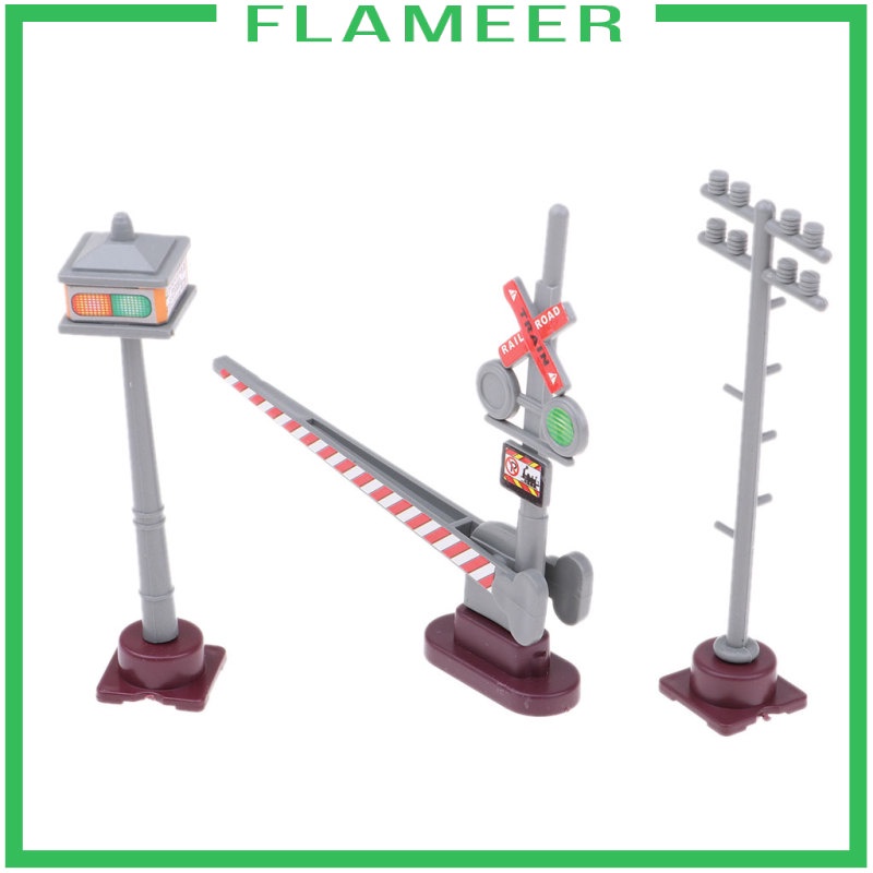 Set 8 Mô Hình Biển Báo Giao Thông Đồ Chơi Cho Bé