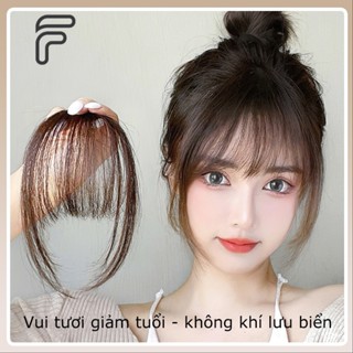 Tóc Giả Mái Ngang Tàng Hình Siêu Mỏng Tự Nhiên Có Kẹp Liền Mạch Kẹp Tóc Mái Và Rèm Bên Cho Nữ - FERRA