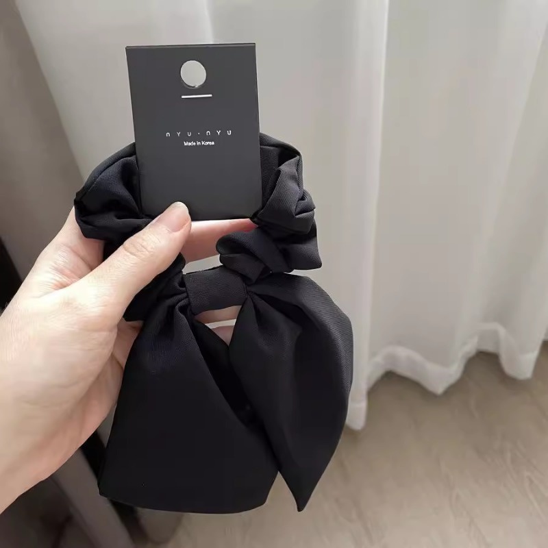 Đen Dây Cột Tóc Cao Su Co Dãn