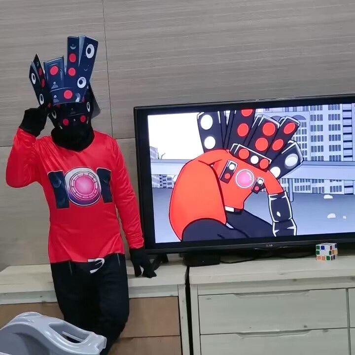 Skibidi Mặt Nạ Hóa Trang toilet Cho Bé Trai / Bé Gái / Người Lớn Dịp halloween