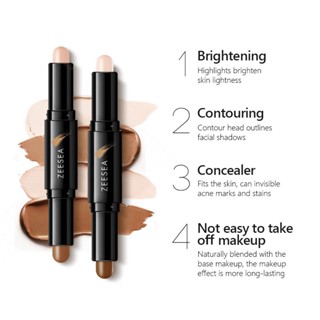 Thỏi kem bắt sáng tạo khối ZEESEA 2 trong 1 che khuyết điểm nâng cơ mặt làm sáng da hiệu quả