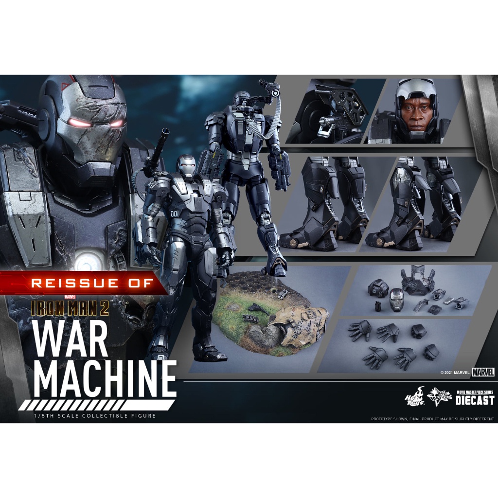 Hàng đẹp Mô hình Hottoys 1/6 MMS-331 D13: War Machine Mark 1 cực chất tặng xe