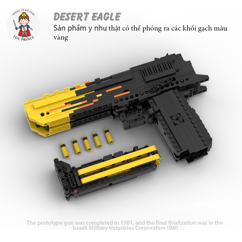 Mẫu ĐỒ CHƠI LẮP RÁP PHÁT TRIỂN TRÍ TUỆ MÔ HÌNH DEREST EAGLE BLAZE MOC KEVIN183 TRONG PUBG CSGO FREE FIRE CF đẹp tặng xe