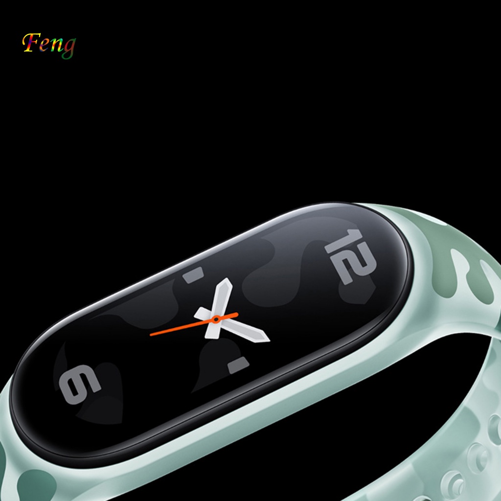 Dây Đeo Đồng Hồ Bằng Silicon Mềm Họa Tiết Rằn Ri Độ Co Giãn Cao Thoải Mái Cho xiaomi miband 5 / 6 / 7