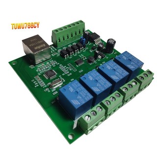 Lan ethernet rj45 tcp / ip bảng mạch điều khiển từ xa 4 kênh rơ le udp w5500