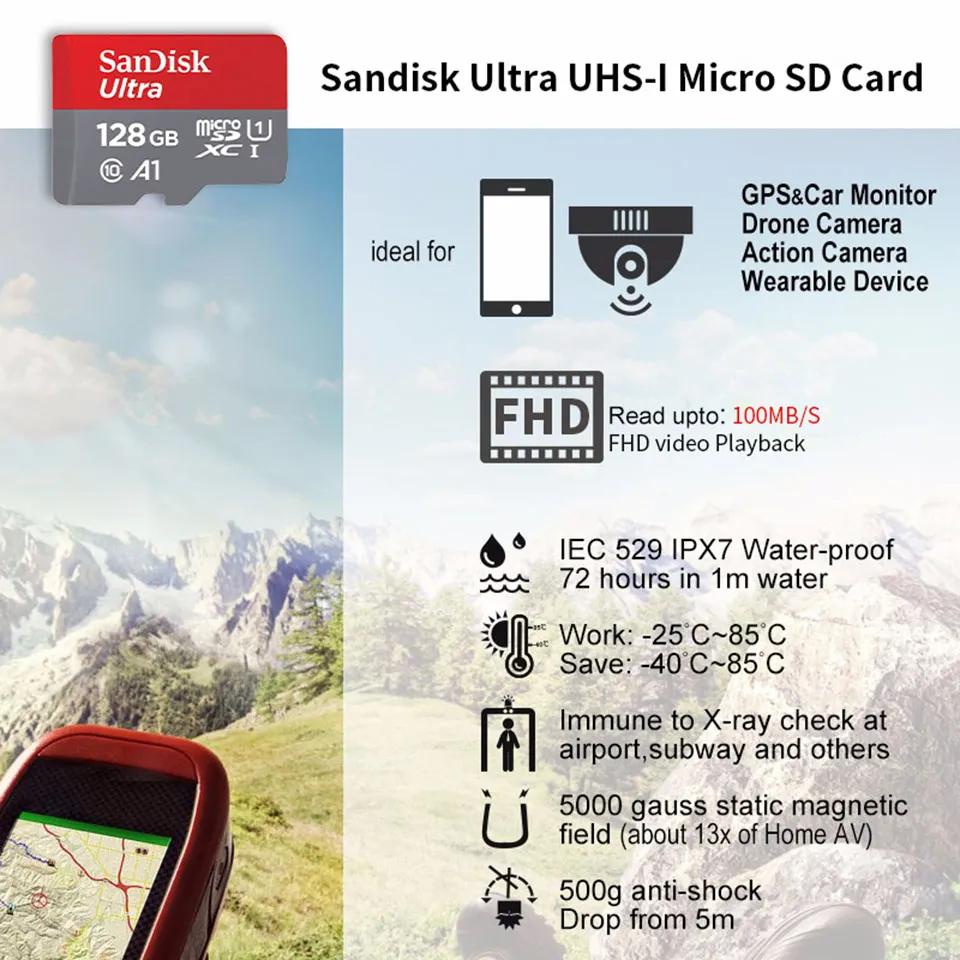 Sandis Thẻ Nhớ micro sd 128gb 64gb class10 a1 8gb 4gb micro sd 32gb 16gb Điện Thoại