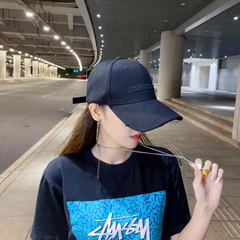 Mũ Lưỡi Trai Thêu Chữ Phối Rách Cá Tính