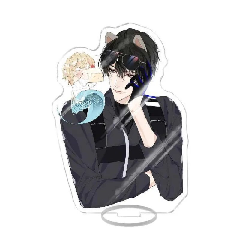 Mô hình Standee Comic The Falling Merman Nhân ngư rơi xuống BL ABO Phụ kiện trang trí để bàn góc học tập