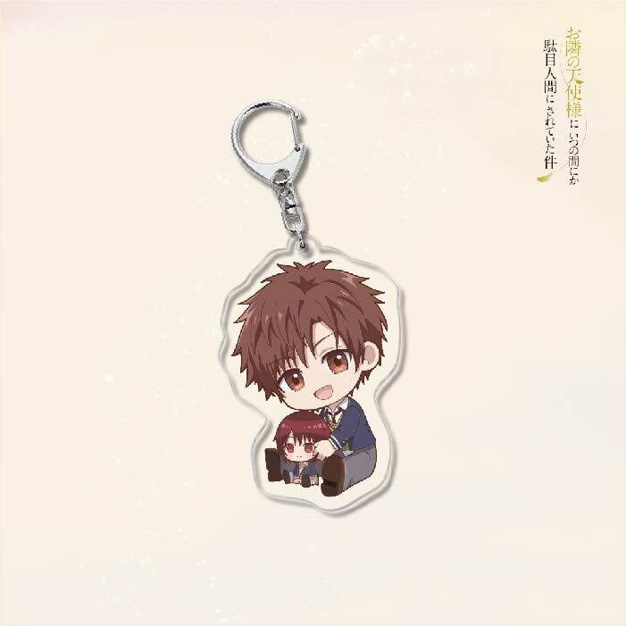 Móc khoá Anime The Angel Next Door Spoils Me Rotten Acrylic Key Ring Shiina Mahiru FujiMiya Amane Phụ kiện trang trí
