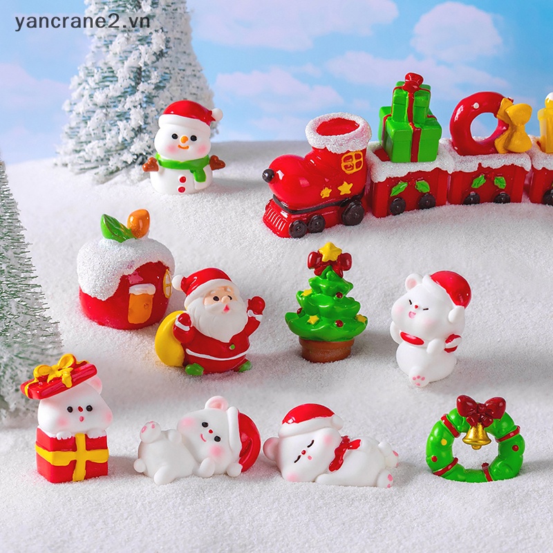 1 Bức Tượng Ông Già Noel / Người Tuyết / Gấu micro Để Bàn Trang Trí Giáng Sinh diy