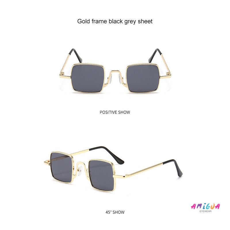 Kính Mát Gọng Vuông Phong Cách retro Thời Trang