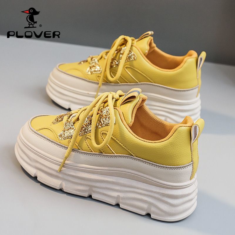 Giày Thể Thao Đế Dày 7cm Màu Trắng Phong Cách Mới 2023