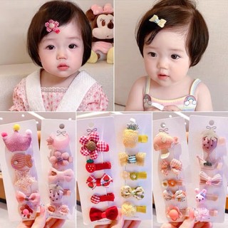 Set 10 Kẹp Tóc Nơ Dễ Thương Cho Bé Gái