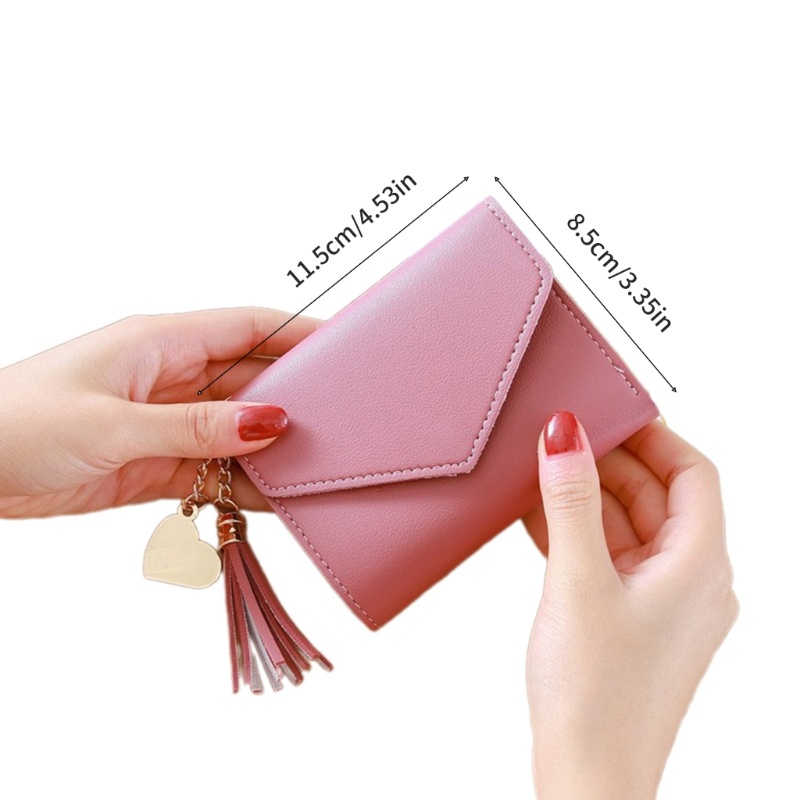 Ví Ngắn Đựng Thẻ Ngân Hàng / Danh Thiếp Có Tua Rua