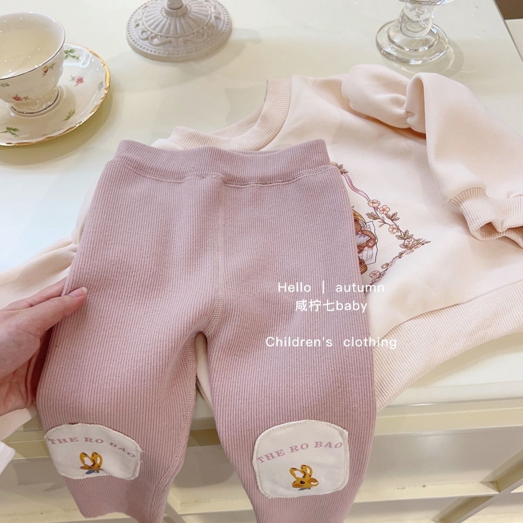 Hàng Mới Về Áo Nỉ Dài Tay Form Rộng In Họa Tiết Hoạt Hình Phong Cách Phương Tây Thời Trang Thu Đông Cho Bé Gái