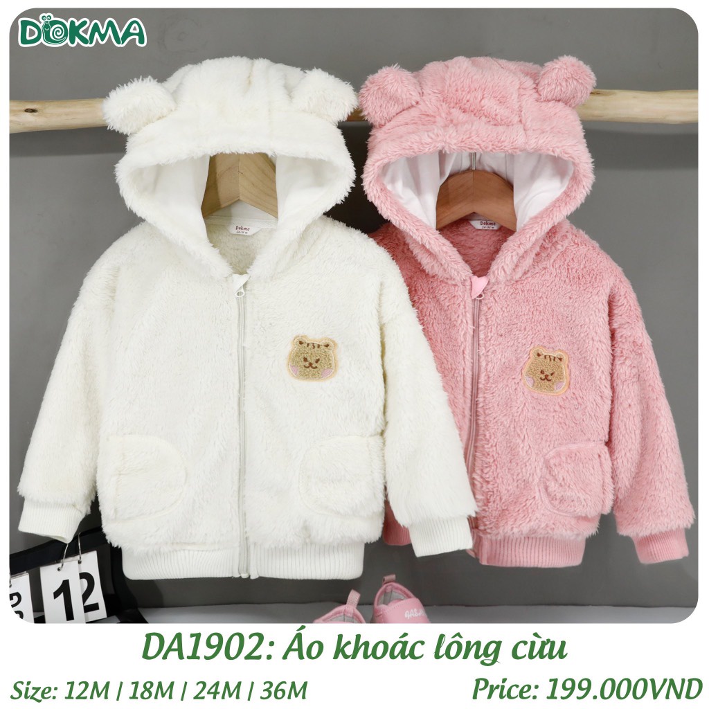 Áo khoác lông Dokma cho bé trai bé gái