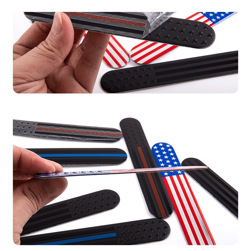 FENDER Nhãn Dán Trang Trí Thân Xe Ô Tô Hình Cờ Mỹ