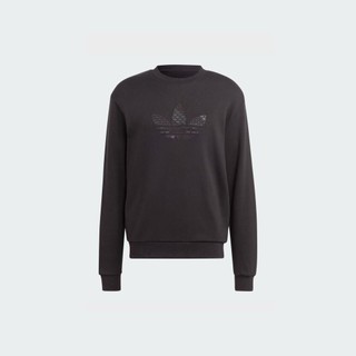 adidas Phong cách sống Áo Sweatshirt Cổ Tròn Monogram Graphic Nam Đen HZ4159