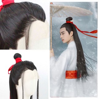 Tóc giả hóa trang hanfu chui đầu kèm tóc đuôi ngựa dài phong cách cổ điển cho nam cxbpipi01.vn1013