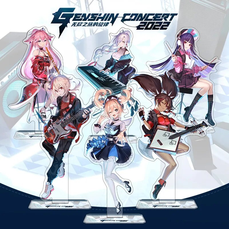 Mô hình Standee Game Genshin Impact Figure Shikanoin Heizou Kamisato Ayato Hutao Phụ kiện trang trí 