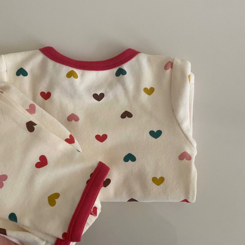 Bộ Đồ Ngủ Lông Cừu Tay Dài Thời Trang Xuân Thu Cho Bé Gái