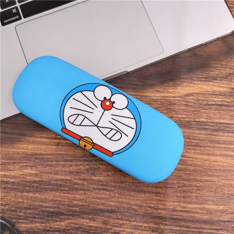 Hộp Đựng Mắt Kính Hình Mèo Máy doraemon Hoạt Hình Màu Xanh Dương Dạng Nén Nhỏ Gọn Giá Trị Cao ins Cho Bé Trai Và Bé Gái