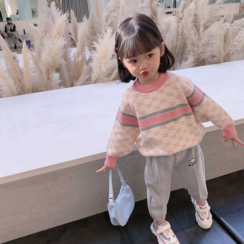 Áo sweater Phong Cách Hàn Nhật Mới Thời Trang Mùa Thu 2023 Cho Bé Gái