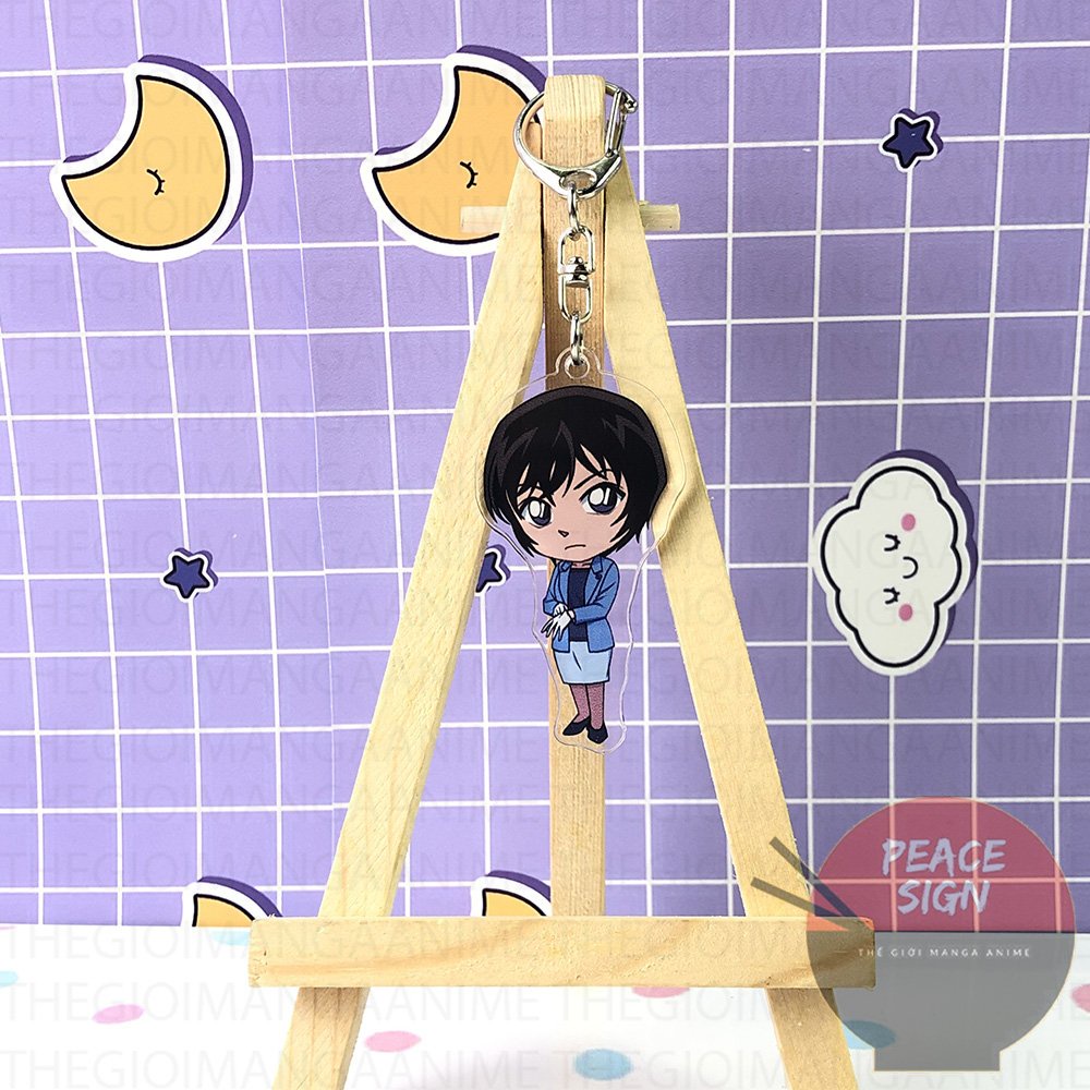 Móc khóa CONAN THÁM TỬ LỪNG DANH ver ĐỘI SĨ QUAN CẢNH SÁT in hình anime chibi