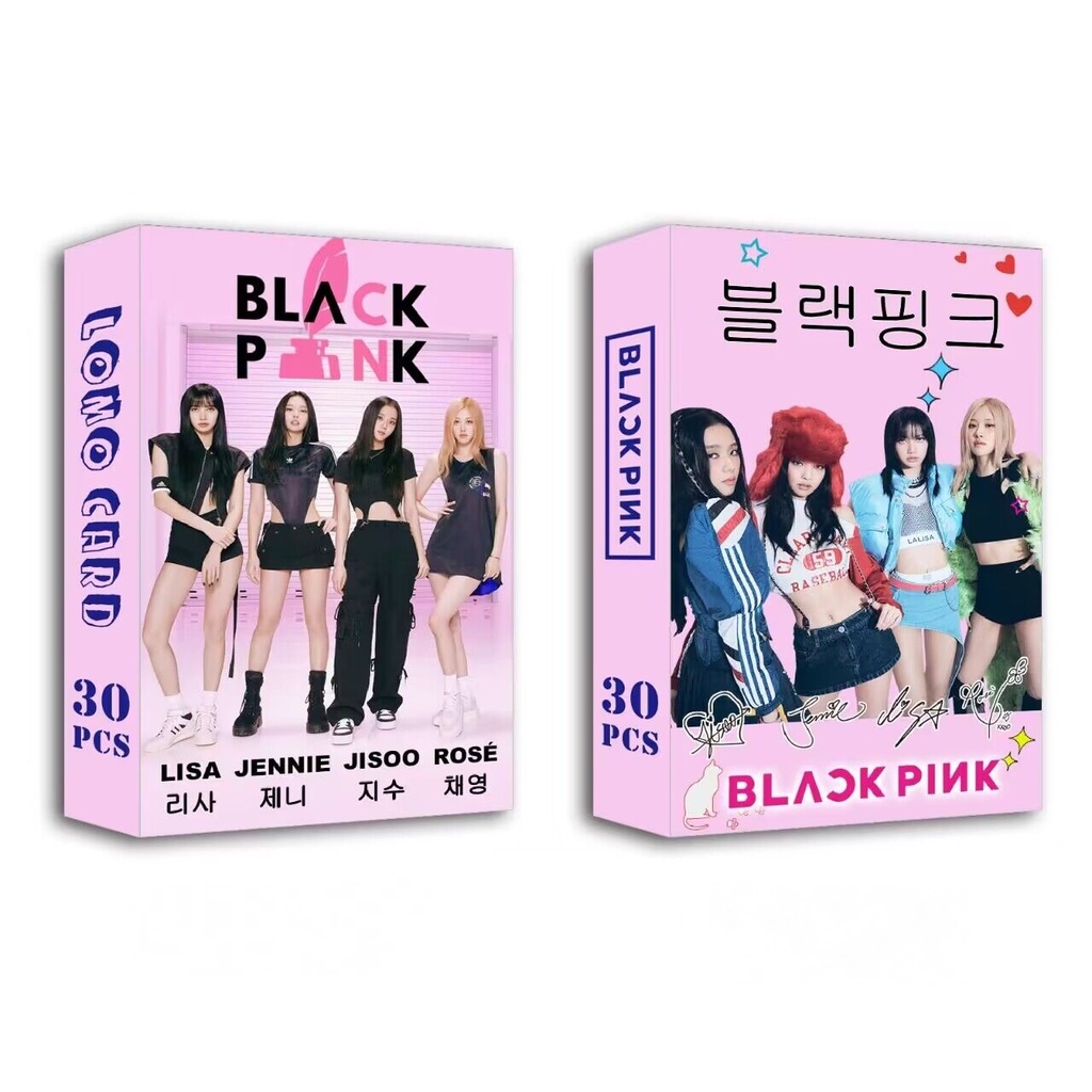 30 Cái / hộp BP Album HỒNG VENOM Lomo Card BPTG HỒNG Photocards Jennie Lisa Rose Jisoo BP Kpop Bưu Thiếp Vận Chuyển Nhanh YM