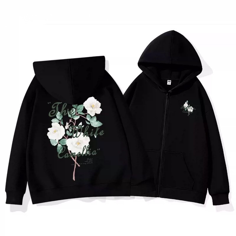 Áo Hoodie Zip Camllia Local Brand  Nam Nữ Form Rộng Ulzzang Unisex AK043