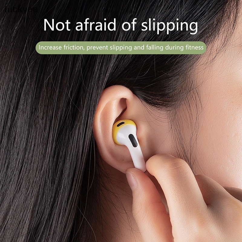 Set 1 Cặp Vỏ Bọc Đầu Tai Nghe Không Dây Bluetooth Bằng Silicon Mềm tq
