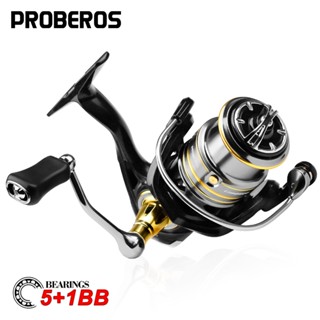 PROBEROS 5 + 1BB 7075 cuộn dây câu kim loại có độ bền cao 5.2:1 5-7kg lực kéo tối đa Dòng 1500-3500 dụng cụ câu cá bằng sợi carbon nhẹ