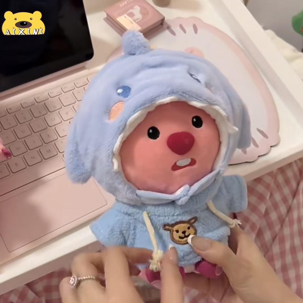 AIXINI 20CM Gấu Bông Hải ly Loopy Mũ Gấu Dâu Lotso- Mũ thỏ- Mũ chó xinh xăn