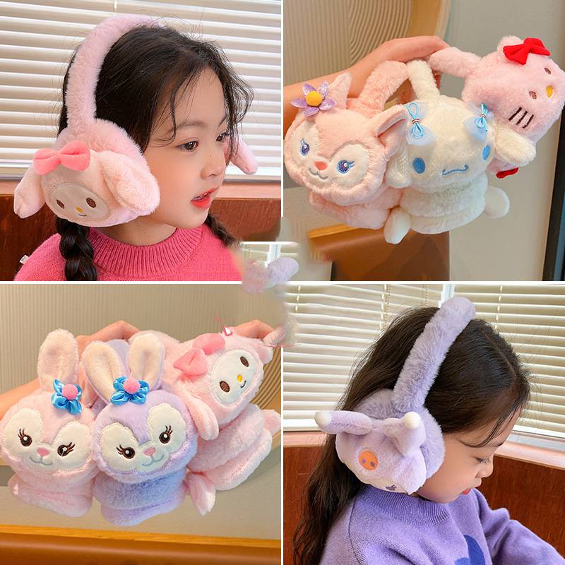 Bịt Tai ere1 sanrio mymelody stellalou linabell ultraman Giữ Ấm Chống Gió Cho Bé