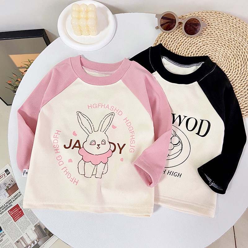 Homibear / / Áo Sweater Nhung Cổ Thấp Tay Dài Dáng Rộng Phong Cách Đức Cho Bé Trai Bé Gái