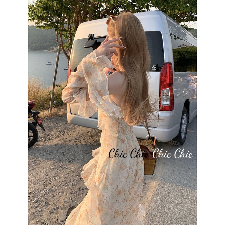 Chic Chic váy nữ Đầm Body Cho thời váy Korean Popular Vintage Fashion WLQ23A0MP7 42Z231018 | BigBuy360 - bigbuy360.vn