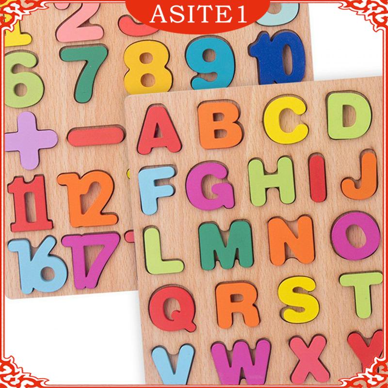 Bộ 2 Bảng Đồ Chơi Xếp Hình Chữ Cái Và Số Giáo Dục montessori Cho Bé