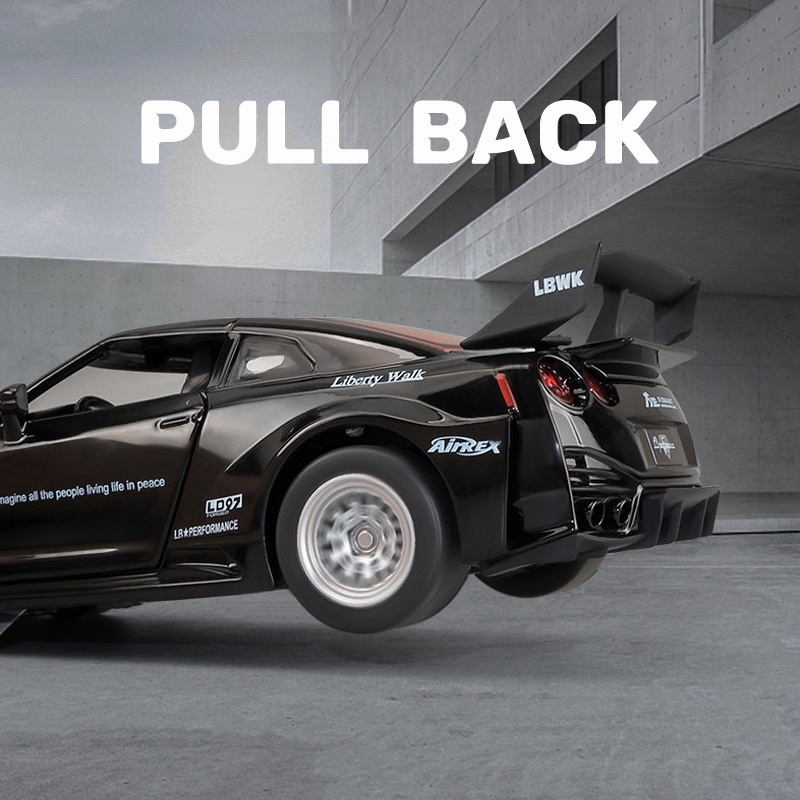 Mô Hình Xe Hơi Nissan GTR CSR2 Bằng Hợp Kim Tỉ Lệ 1: 32 tặng ô tô